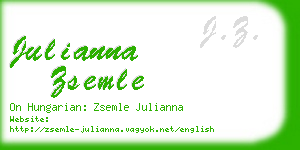 julianna zsemle business card